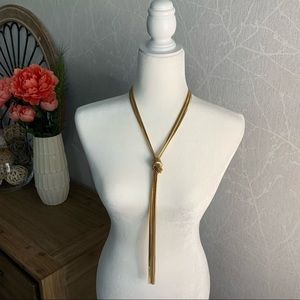Thalia Sodi Gold Thick Lariat Necklace 22”